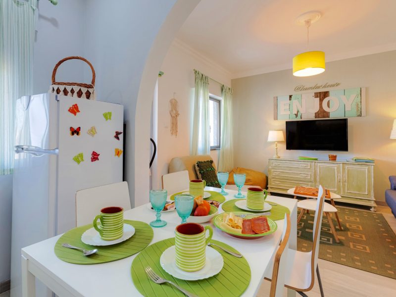 Bambus House Green - Sala de estar e Cozinha
